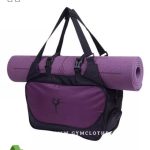 custom waterproof gym bag with yoga mat